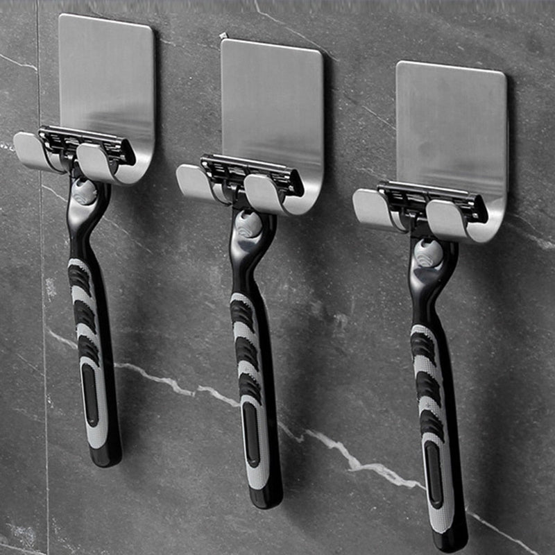 Stainless Steel Razor Holder Wall Men Shaving Shaver Shelf Storage Hook Shaving Razor Storage