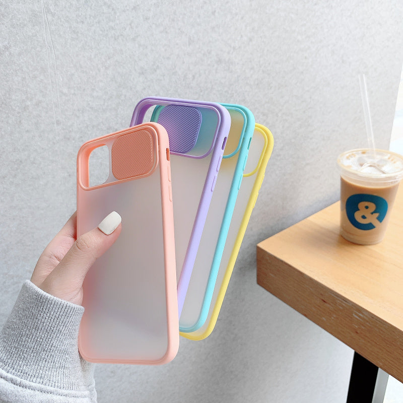 【Full Models Phone Case】Camera Lens Protection Phone Case on For iPhone 11 12 Pro Max 8 7 6 6s Plus Xr XsMax X Xs SE 2020 12 Color Candy Soft Back Cover