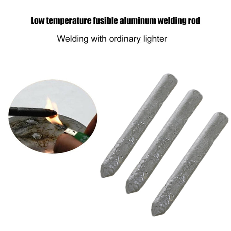 1/3Pcs Powder Cored Aluminum Welding Rod Low Temperature Easy Melt Weld Bar Cored Wire Soldering Rod Tool Metalworking Solder