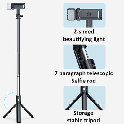 Extendable bluetooth Tripod Selfie Stick