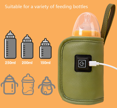 Multifunctional Usb Baby Bottle Warmer Leather Heater Travel Cup Milk Beverage Baby Milk Bottle Warmer Thermostat