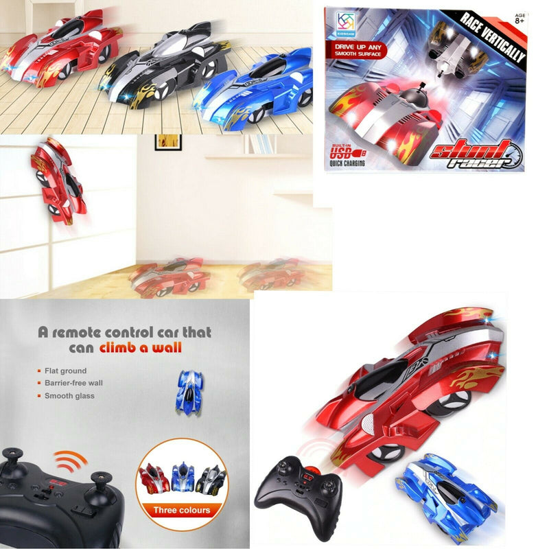 WALL CLIMBING MINI ELECTRIC REMOTE CONTROL DRIFT CAR 360 ROTATION TOY