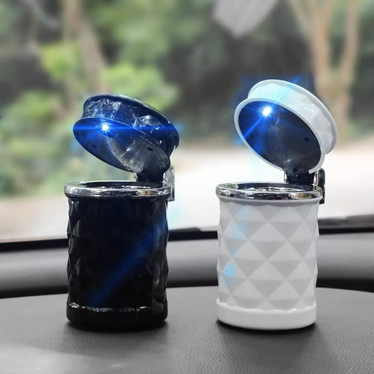 LED Light Car Ashtray Universal Cigarette Cylinder Holder Car Portable Styling Car Accessories