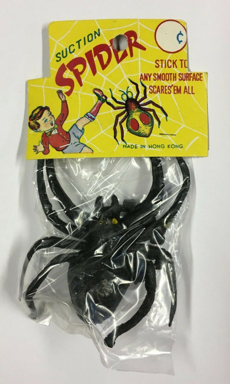 Vintage Suction Spider Halloween Scare Toy