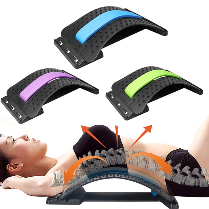 Back Massager Stretcher Massage Tools  Lumbar Support Relaxation Spine Pain Relief Yoga Stretching Tool Shoulder Back Corrective Stick