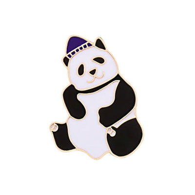 Cute Smile Panda Enamel Pin Cartoon Funny Animals Brooches Custom Badge Women Men Backpack Clothes Lapel Pins Jewelry For Kids