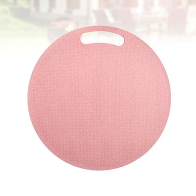 Kitchen Wheat Straw Chopping Board Multi-function Cutting Board Non-slip Round Shape Cutting Board for Home