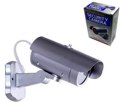 REALISTIC LOOKING SILVER BARREL TUBE FAKE VIDEO DUMMY CAMERA