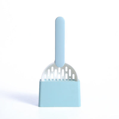 Cat Litter Shovel Plastic Cats Poop Scoop with Base Pet Cleanning Tool Cat Toilet Products Durable Litter Box Cleaner Shovel