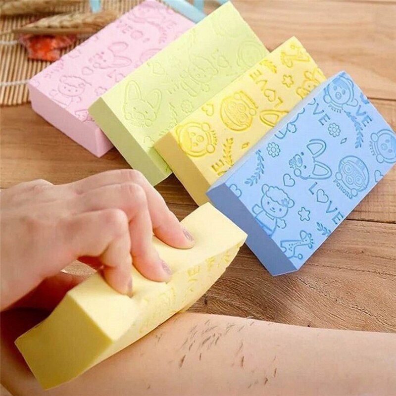 Magic Bath Sponge Dead Skin Removing Exfoliating Sponge Body Massage Cleaning Shower Brush for Kids Adult Bathroom Washing Tools