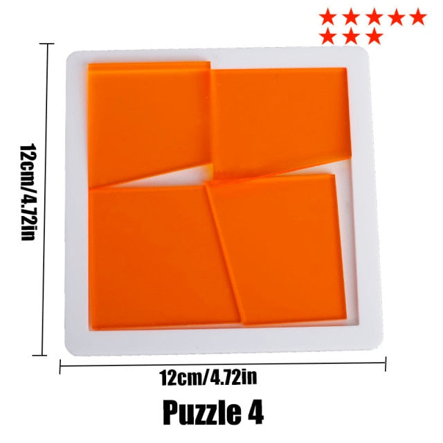 Jigsaw Puzzle 29 Blank Plastic Hard Complex las logic IQ Mind Brain Teaser Shapes games Puzzle Toy For Adults Kids children