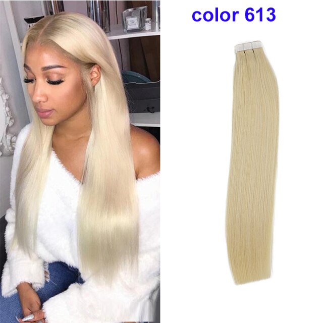 Ombre Balayage Tape In Human Hair Extensions 100% Real Remy Human Hair Extensions 50g 100g Per Package Seamless Tape on Hair