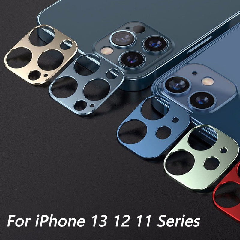 For iPhone 13 12 Pro Max Mini Camera Lens Protective Ring Case Back Protector For iPhone12 Metal Alloy Cover Phone Accessories