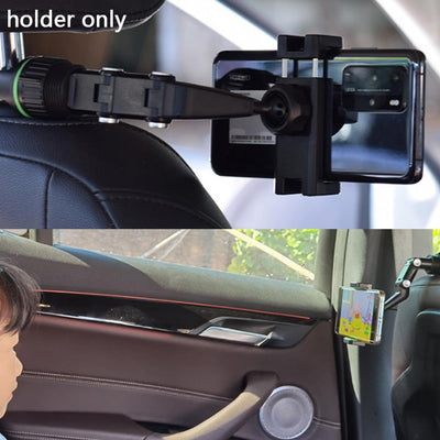 Multifunction Mobile Phone Holder Car 360 Degree Rotatable Seat Hanging Clip Cell Video Photo Shooting Navigation Adjustable