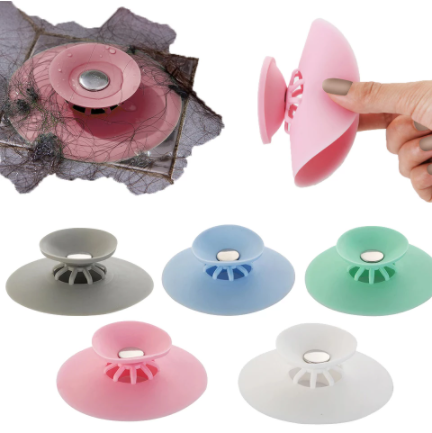 Kitchen Sink Strainer Silicone Bathtub Stopper Leakage-proof Drain Cover Hair Stopper Tub Flat Plug Stopper Bathroom Accesories