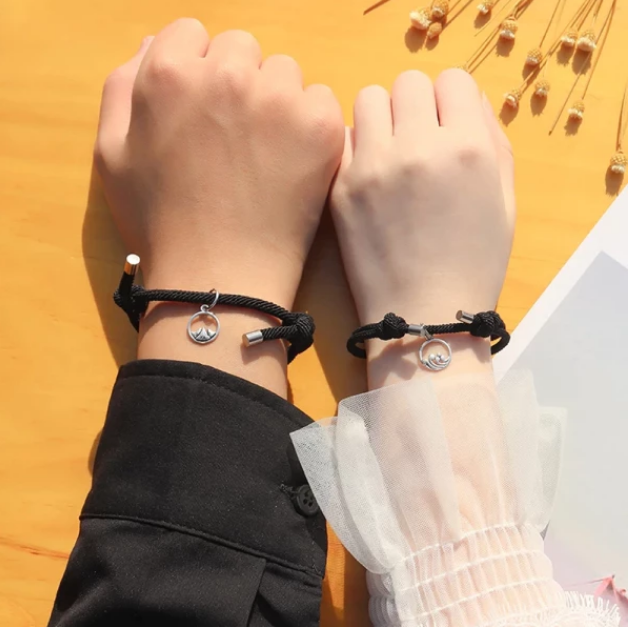 Matching Magnetic Love Couple Bracelet