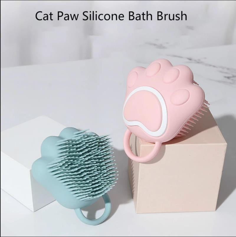 Paw Baby Shower Brush Fast Foaming Silicone Scrubbing Artifact Full Body Massage Spa Brush Bathroom Accessory