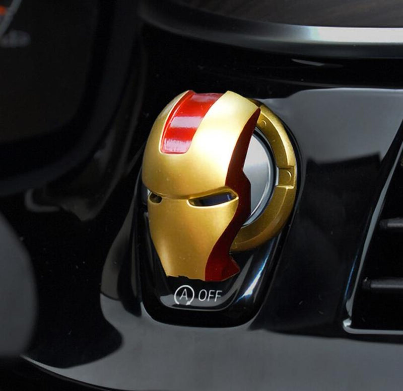 SuperHero Car Interior Decoration Ornament Engine Power Button