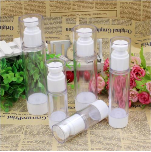 Vacuum Pump Cosmetic Containers Refillable Plastic Lotion Sub-bottlin