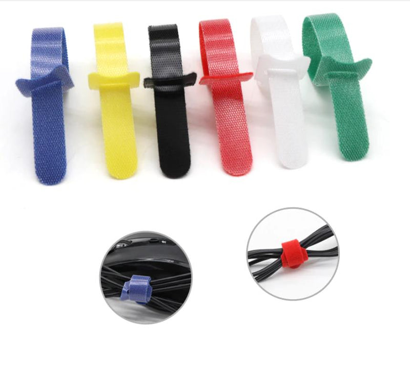 Plastics Fastening Reusable Cable tie Straps Nylon Loop Wrap Zip Bundle Bandage Tie Colorful