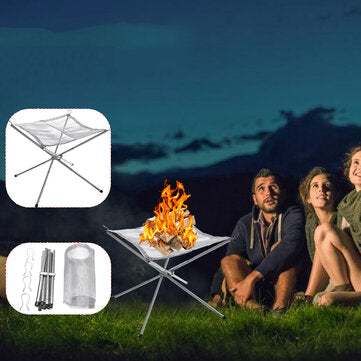 Camping Foldable Mesh Fire Pits