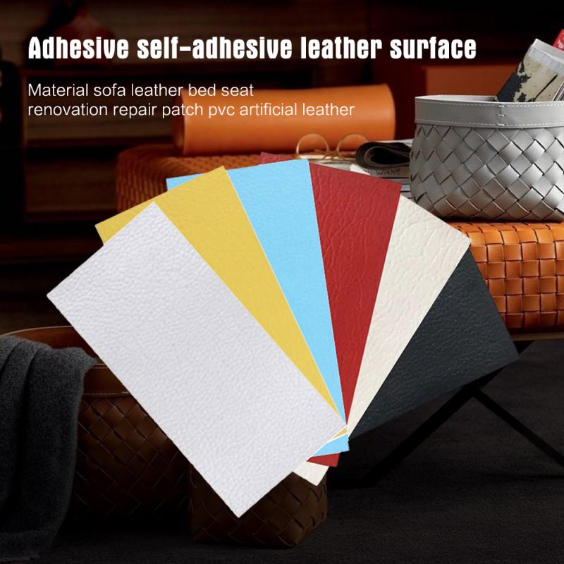 Self-Adhesive Leather Repair Tape Sofas Repairing Patch Couches Bags Stick-on Furniture Driver Seats Repair Stickers Home