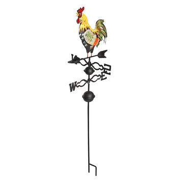 Height Iron Rooster Weathervane Roof Mount Weather Vane Wind