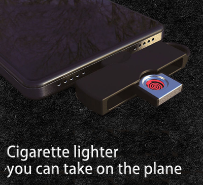 Battery-free Cigarette Lighter Connected to Mobile Phone Plug and Play Mini Aircraft on Board Mini Lighter