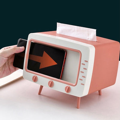 Cute tissue box mobile phone holder Multifunctional mobile phone holder