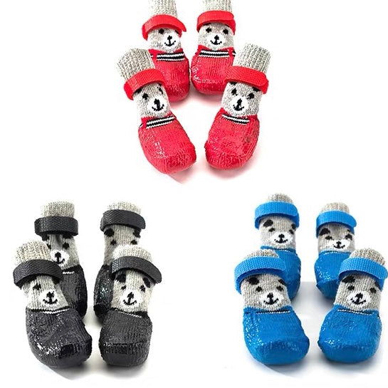 Little dog socks Teddy waterproof  anti scratch foot cover Anti Dirt pet knee pad shoe cover