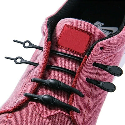 12pcs Coloured Silicone Easy On The Go No Tie Fitted Shoelaces For All Sneakers