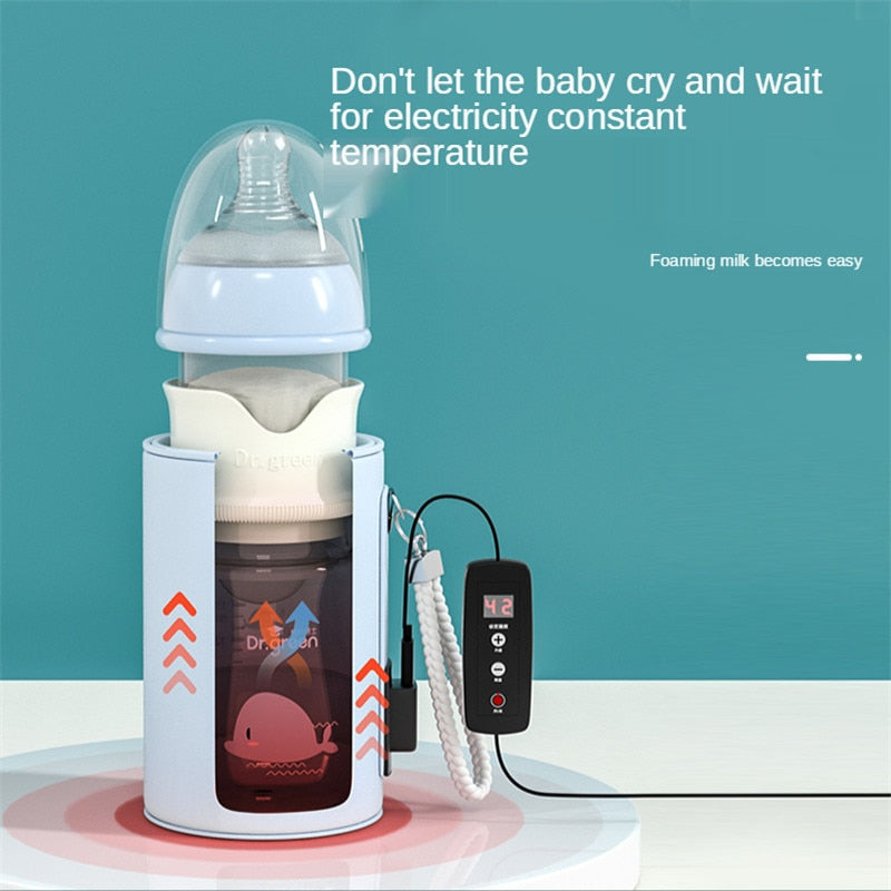 Baby Feeding Bottle Warmer Insulation Sleeve Thermostat Go Out Portable Bag Car Heating Usb Universal for Warm Water