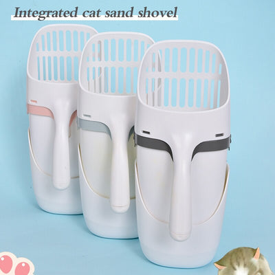 2in1 Portable Cat Litter Shovel Pet Litter Sifter Hollow Neater Scoop Dog Sand Cleaning Cats Litter Pet Neater Scooper Cats Tray