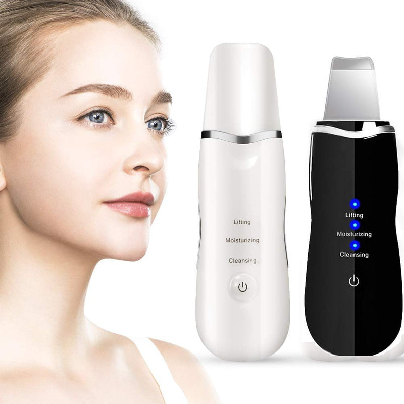 Rechargeable Ultrasonic Deep Face Facial Scrubber Cleaner Cleaning Machine Skin Peeling Blackhead Removal  Pore Cleaner Face