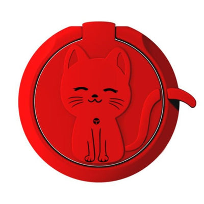 Circle Cat Liquid Feel Mobile Finger Ring Phone Stand Holder Car Bracket Phone Holder Stand Suporte Celular For iPhone All Phone