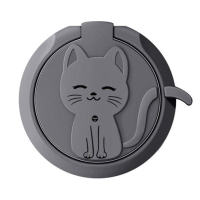 Circle Cat Liquid Feel Mobile Finger Ring Phone Stand Holder Car Bracket Phone Holder Stand Suporte Celular For iPhone All Phone