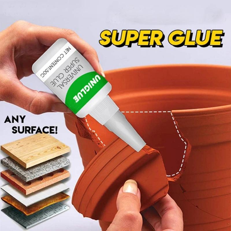 Uniglue Universal Instant Super Glue Strong plastic Glue Resin Ceramic Metal Glue Repair Adhesive Multi Purpose Epoxy Leather Textile