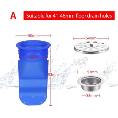 Silicone Floor Drain Deodorant Core Pipe Anti Odor Drain Insect Control Sewer Ring Bathroom Washing Machine Anti-backflow Sealer