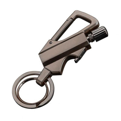 HOT SALES！！！Multifunctional Portable Permanent Metal Keychain Lighter with Bottle Opener