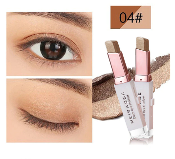 Double Color Glitter Eye shadow Stick Matte Eyeshadow Makeup Waterproof Bicolor Shimmer Cosmetics Beauty Makeup Tool