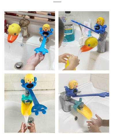 Cartoon Faucet Extender for Kids Hand Washing In Bathroom Sink Accessories Water Pipe Splash-proof Convenient for Baby Washing