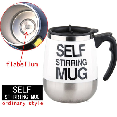 New Automatic Self Stirring Magnetic Mug Creative Stainless Steel Coffee Milk Mixing Cup Blender Lazy Smart Mixer Thermal Cup-z