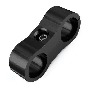 Braided Hose Separator Clamp Fitting Adapter Bracket Black