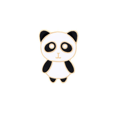 Cute Smile Panda Enamel Pin Cartoon Funny Animals Brooches Custom Badge Women Men Backpack Clothes Lapel Pins Jewelry For Kids