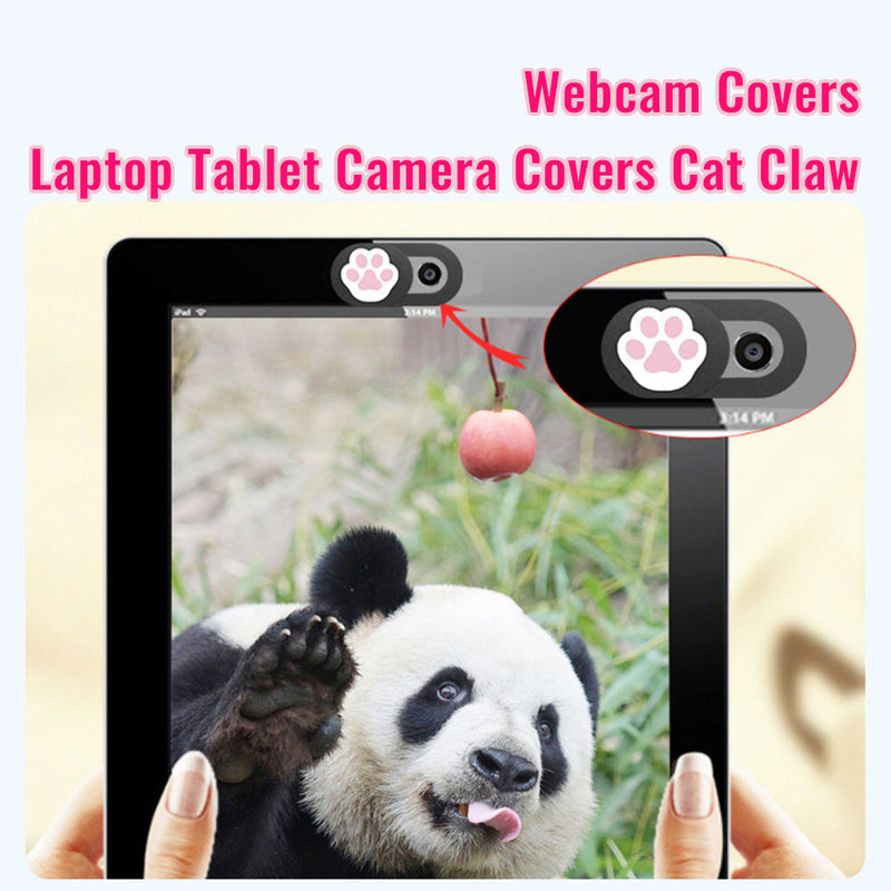 6Pcs Webcam Covers Laptop Tablet Camera Covers Cat Claw Pattern Privacy Covers