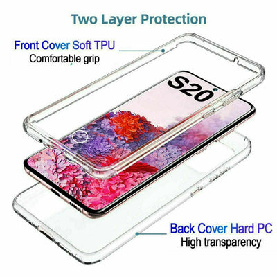 360° Silicone Clear Case Cover For Samsung Galaxy A32 A52 A42 5G A21s A12 Phones