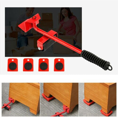 Heavy Furniture Moving Lifter Roller Move Tool Set Wheel Mover Sliders Kit AU