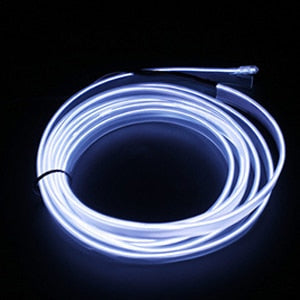 Okeen 1m/2m/3m/5m Neon LED Car Interior Lighting Strips Auto LED Strip Garland EL Wire Rope Car Decoration lamp Flexible Tube