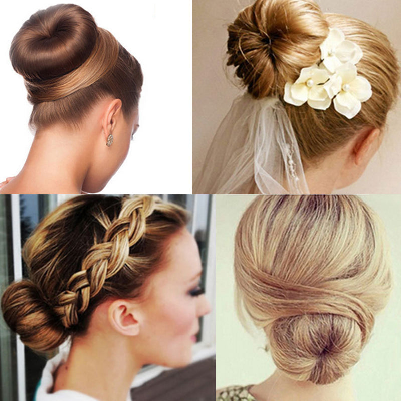 1pc Magic Hair Bun Maker Bud Hair Band Twist DIY Hairstyle Tool Synthetic Donut Headband Women Hair Accessories Girl