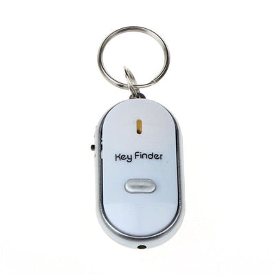 LED Light Torch Remote Sound Control Lost Key Fob Alarm Locator Keychain Whistle Finder Old Age Anti-lost Alarm